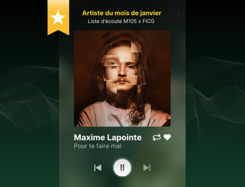 Maxime Lapointe – l’artiste de janvier