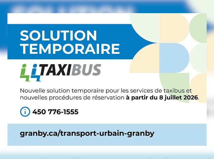 NEWS, Granby, taxibus été (ville de granby)