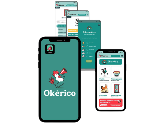 NEWS, Okérico, application en santé mentale agricole